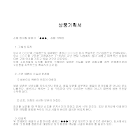 기획서 (상품) 기획서 (상품)